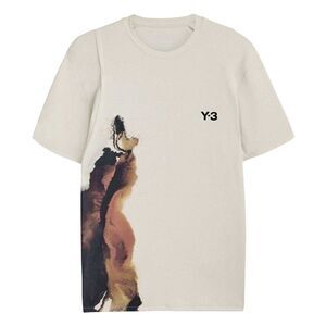 Y-3 Mens Quick Dry Slim Tennis T-Shirt / Gray